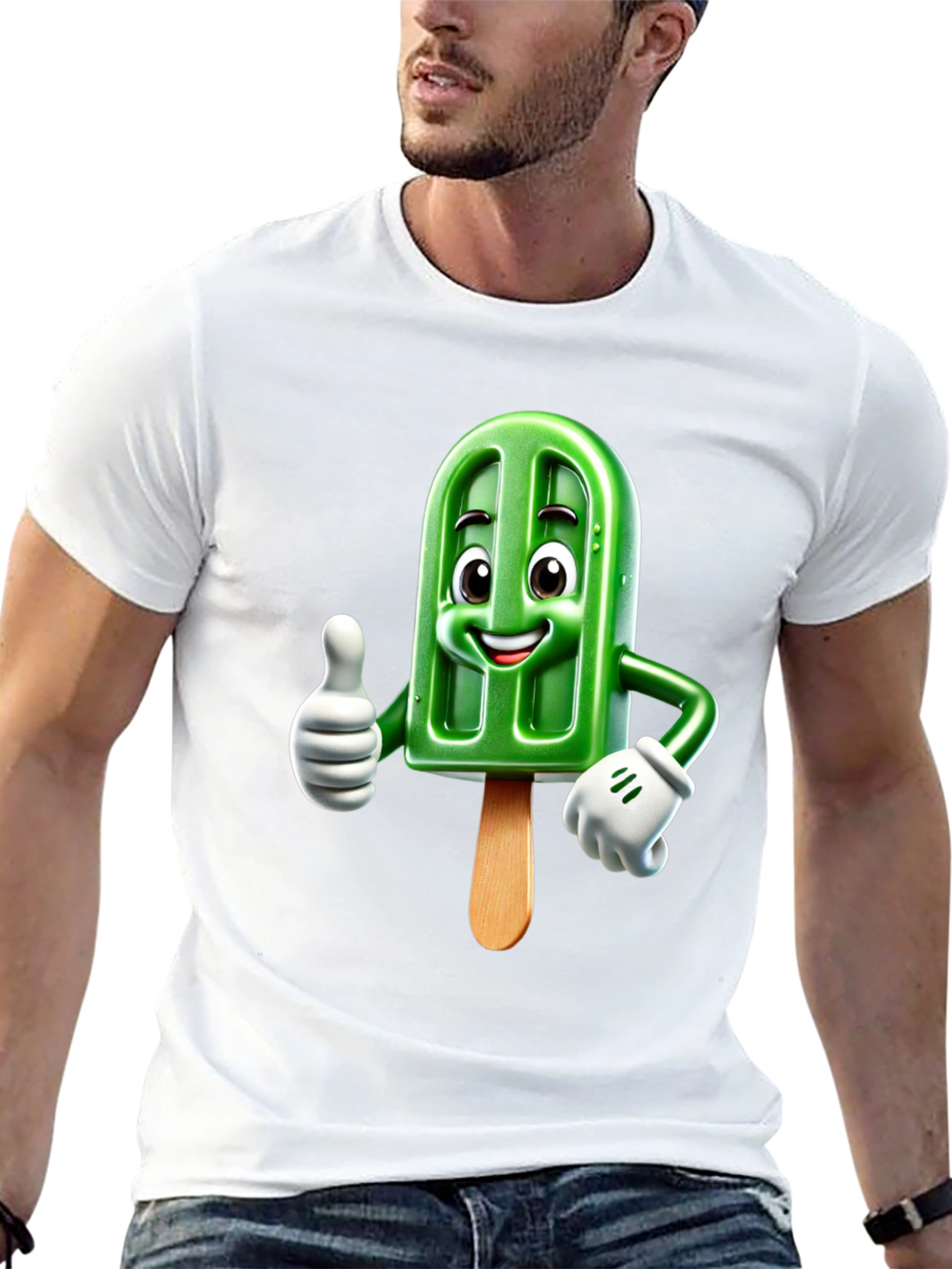 Cool Cartoon Popsicle Graphic Tee
