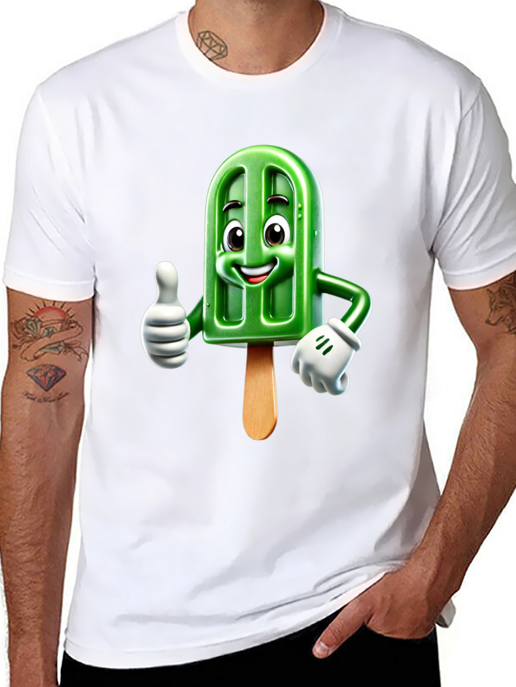 Cool Cartoon Popsicle Graphic Tee