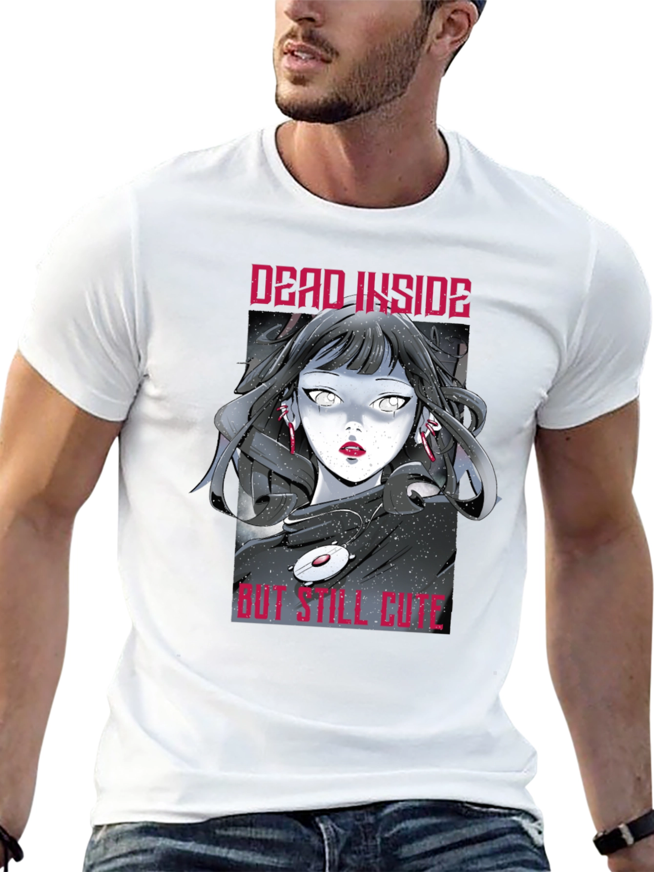 Dead Inside But Still Cute Graphic Tee