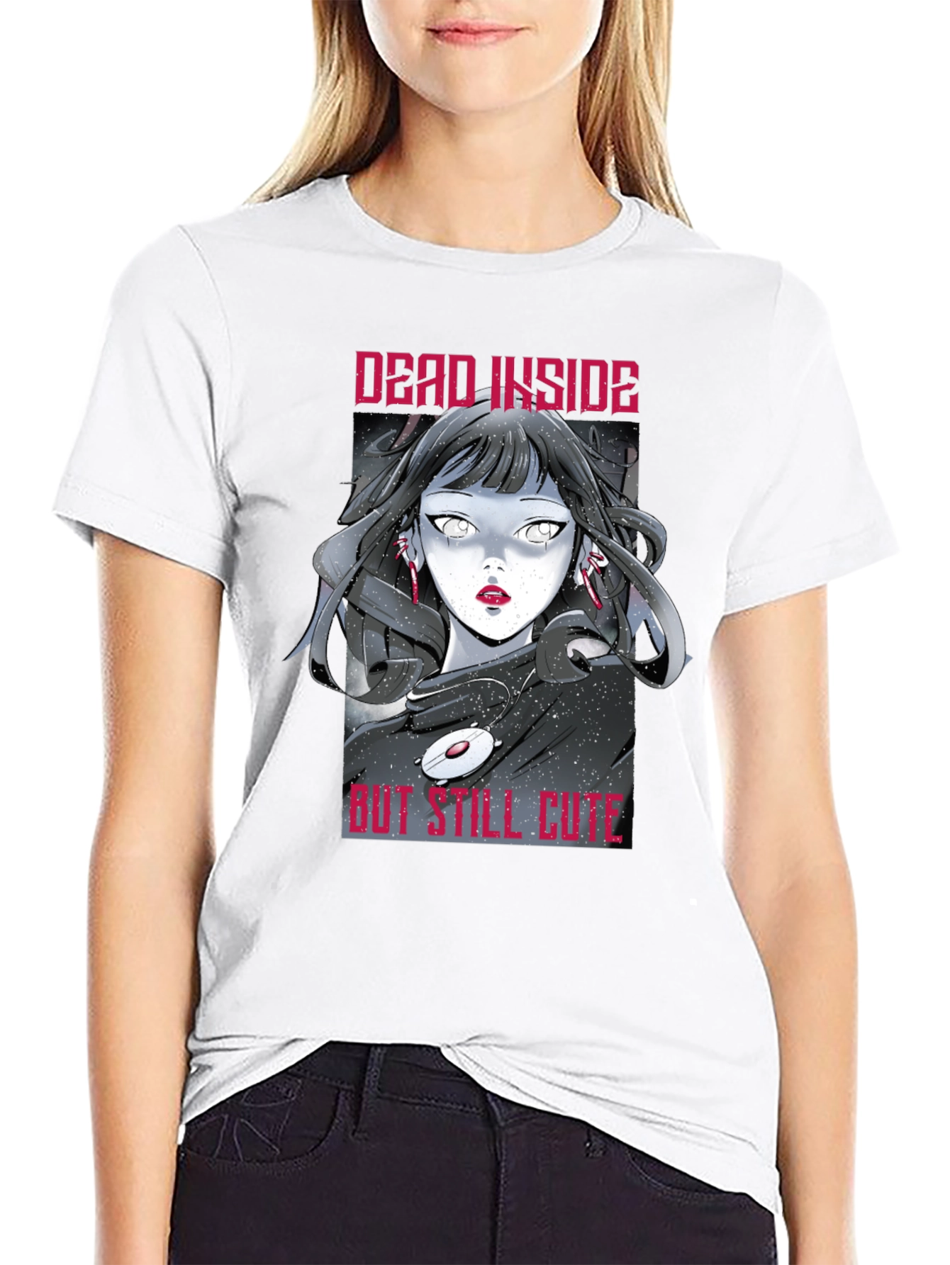 Dead Inside But Still Cute Graphic Tee