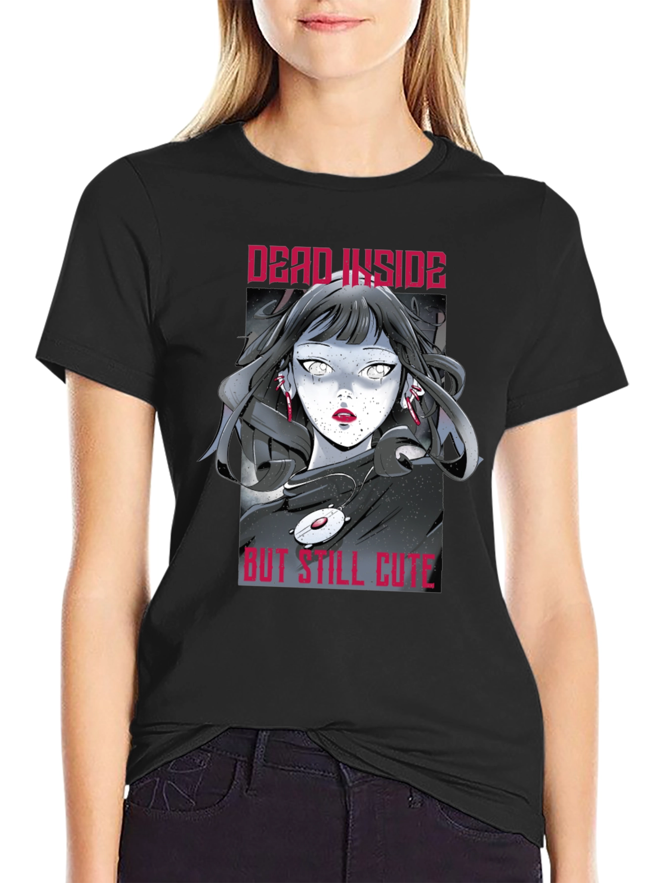 Dead Inside But Still Cute Graphic Tee