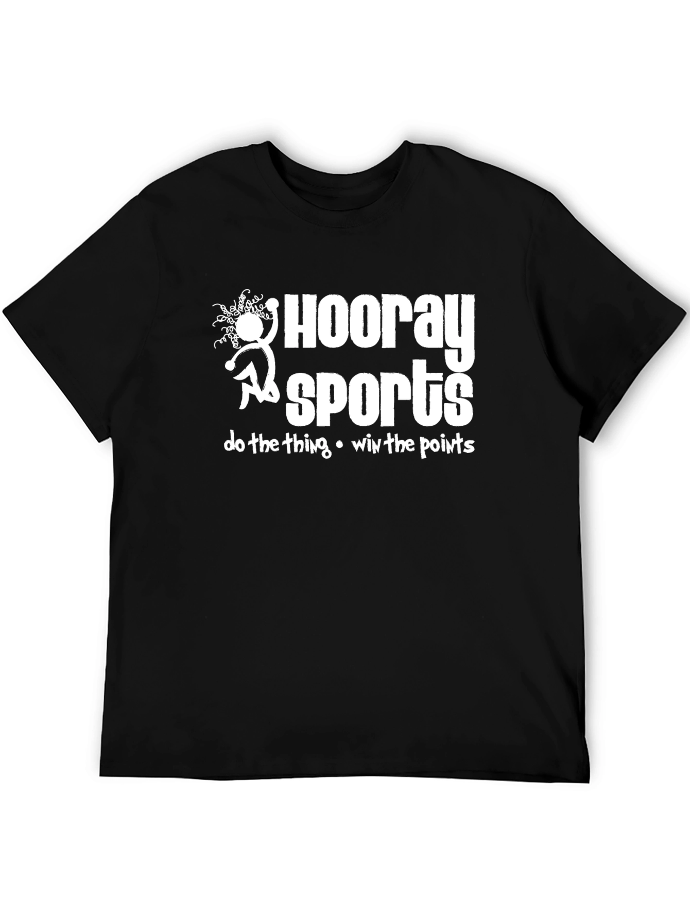 Hooray Sports Black Graphic T-Shirt