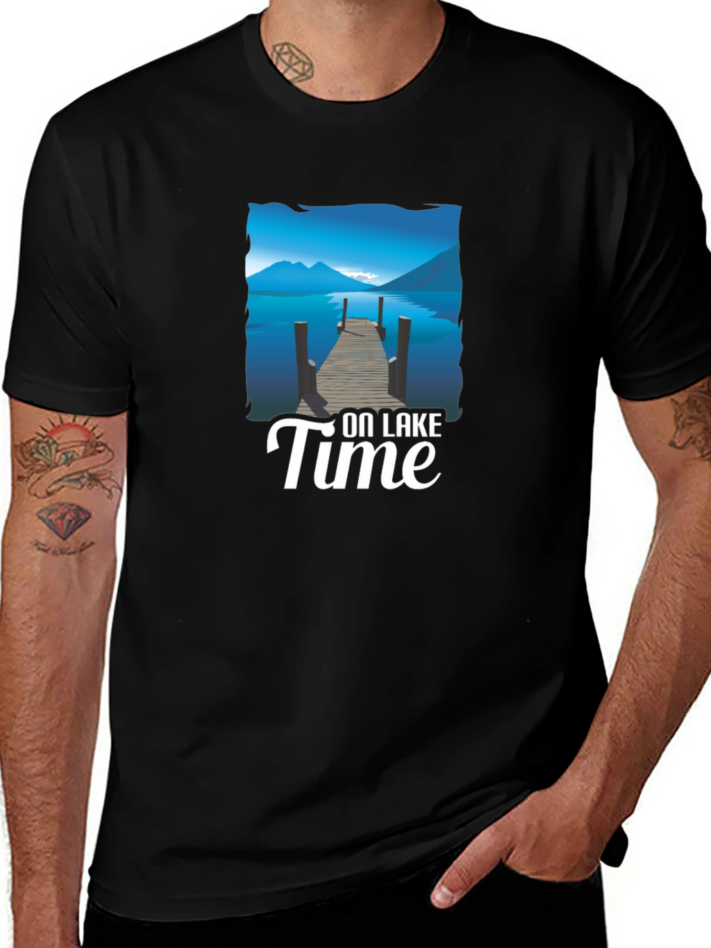 On Lake Time Graphic T-Shirt