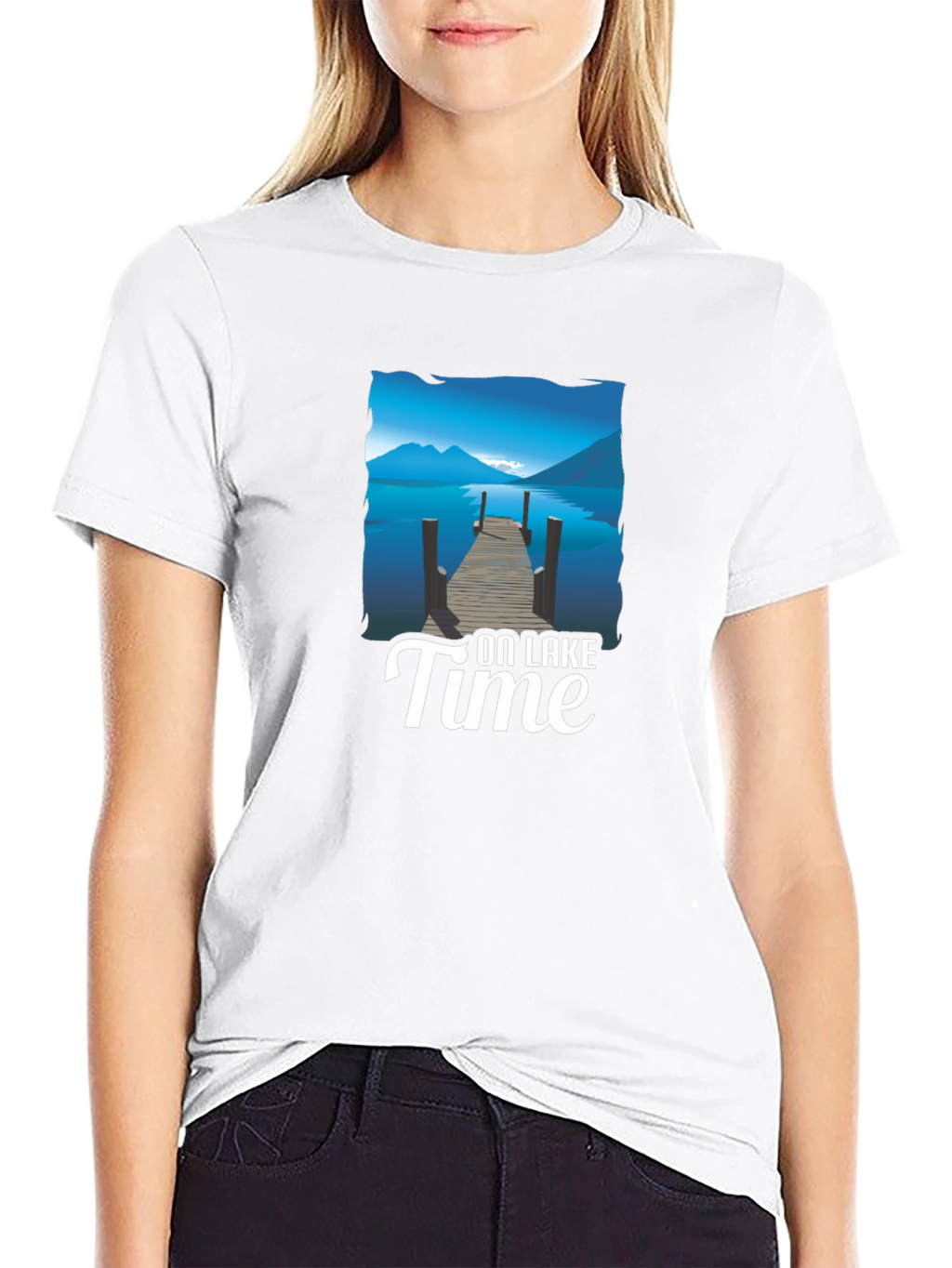 On Lake Time Graphic T-Shirt