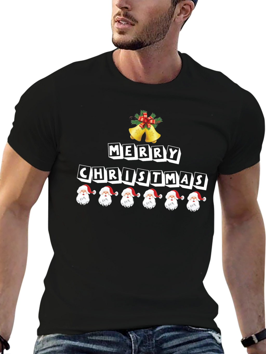 Festive Merry Christmas Santa T-Shirt