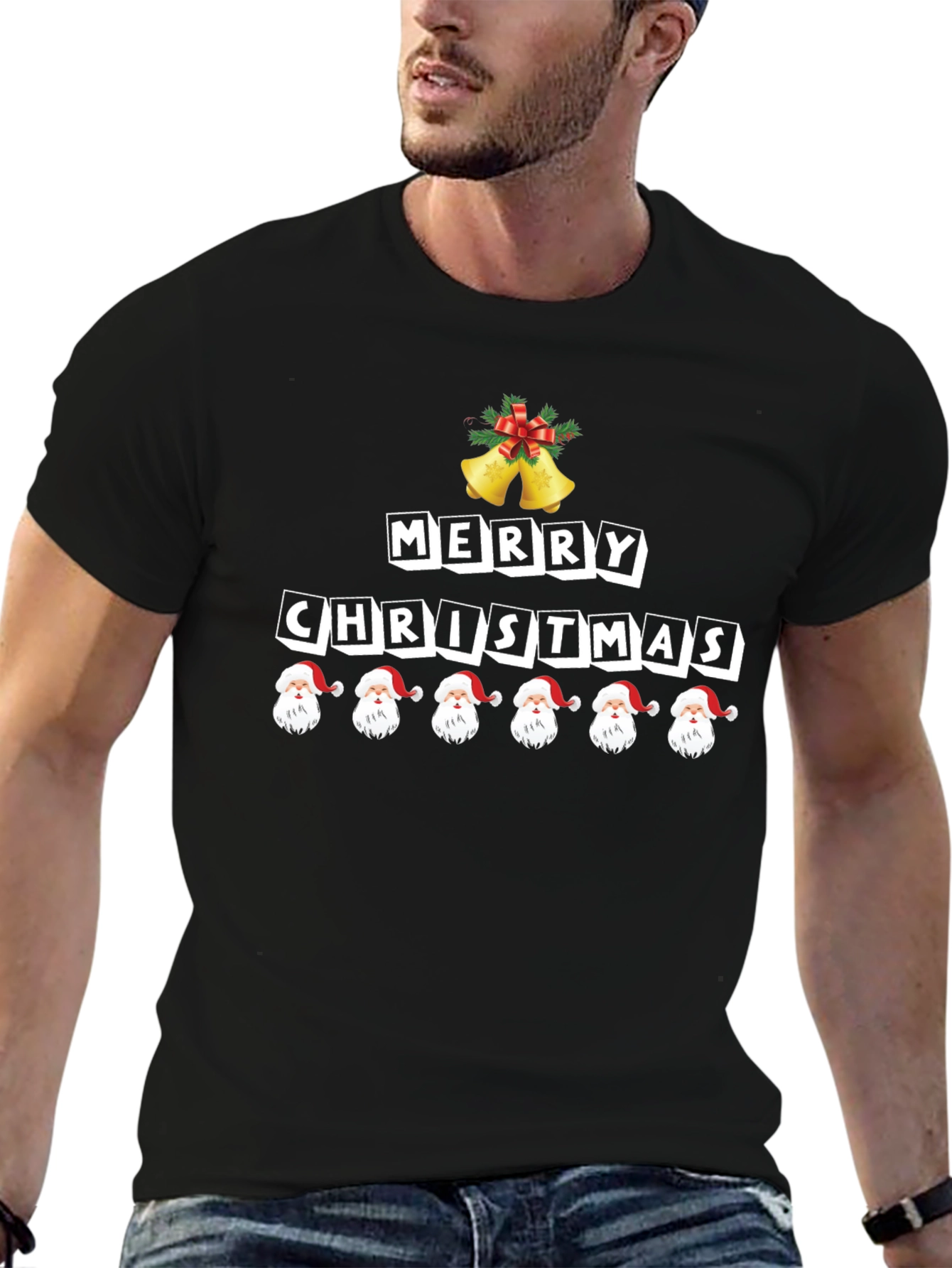 Festive Merry Christmas Santa T-Shirt
