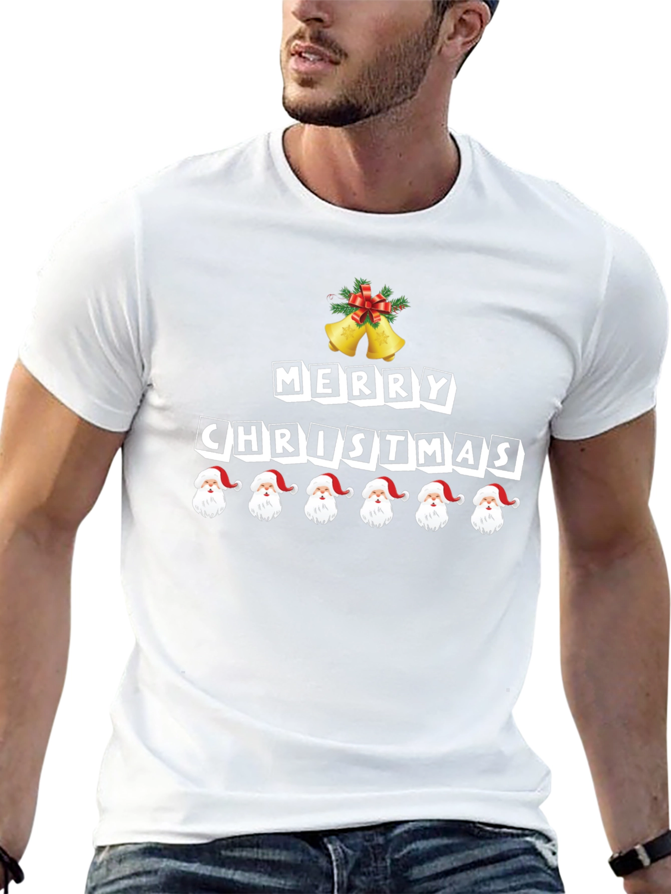 Festive Merry Christmas Santa T-Shirt