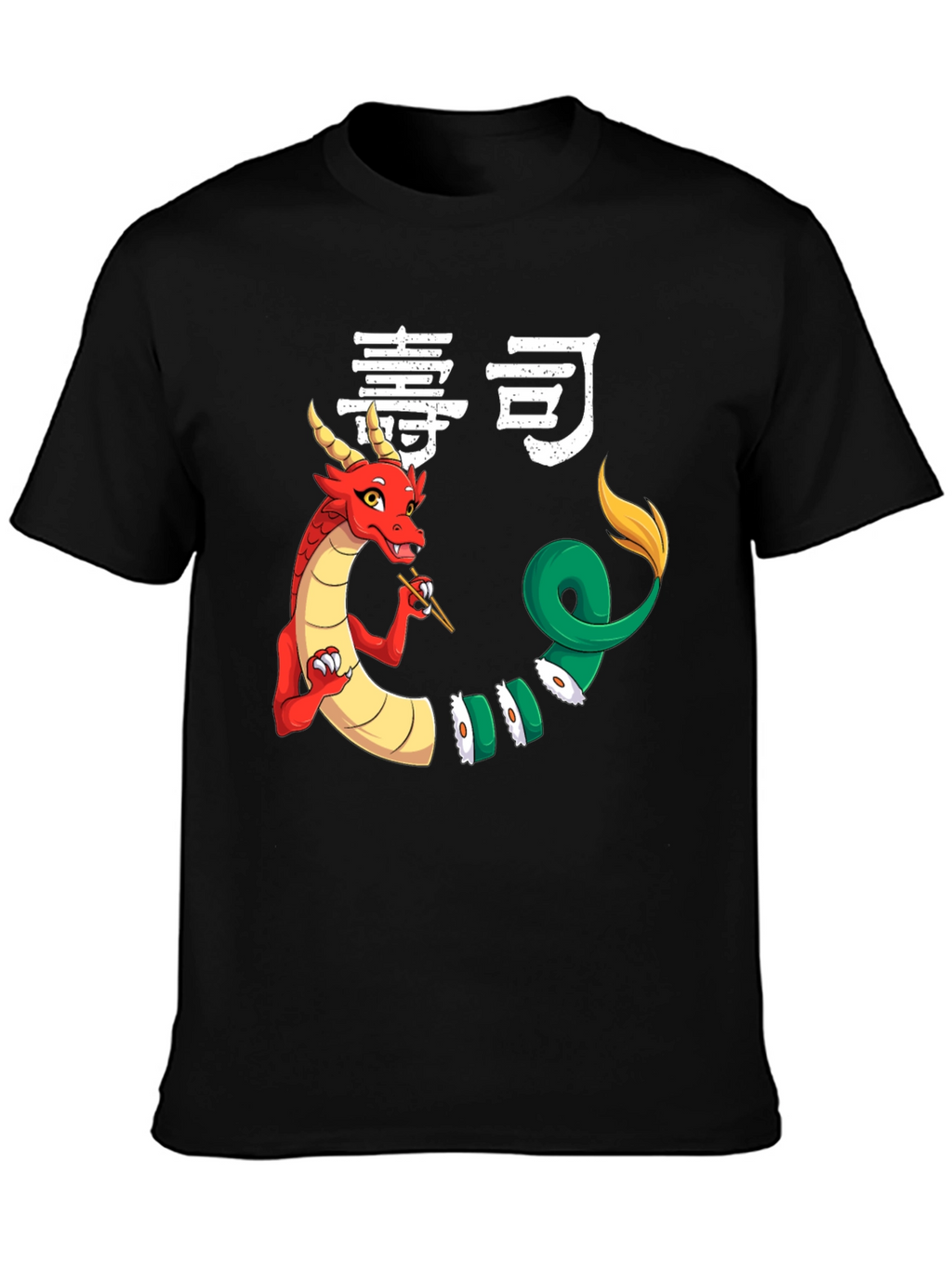 Sushi Dragon Graphic Tee - Unique & Fun Design!