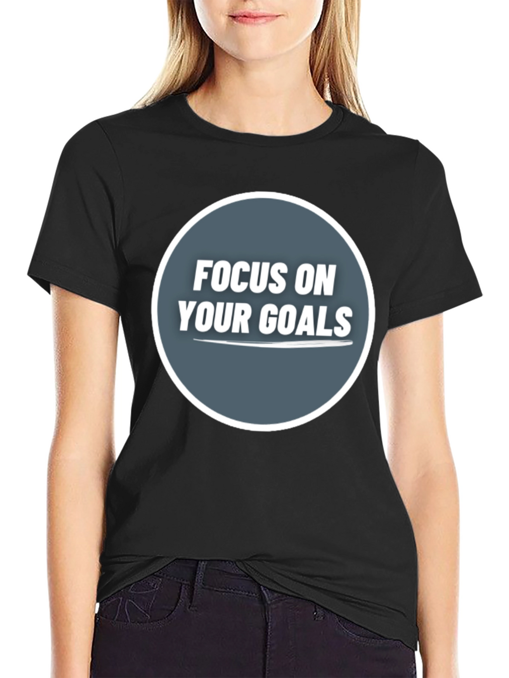 Focus On Your Goals Graphic Tee - Motivational Shirt