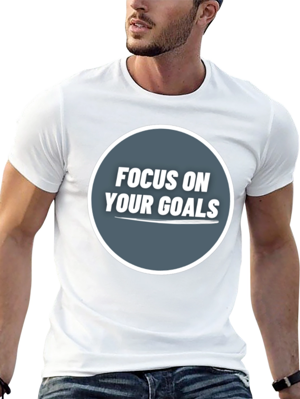 Focus On Your Goals Graphic Tee - Motivational Shirt