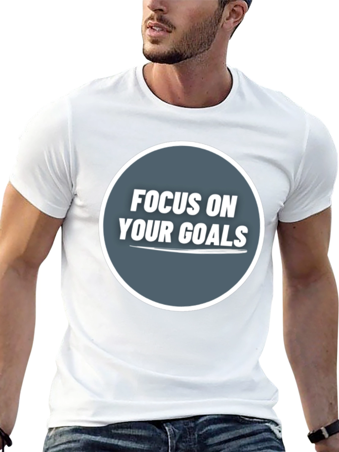 Focus On Your Goals Graphic Tee - Motivational Shirt