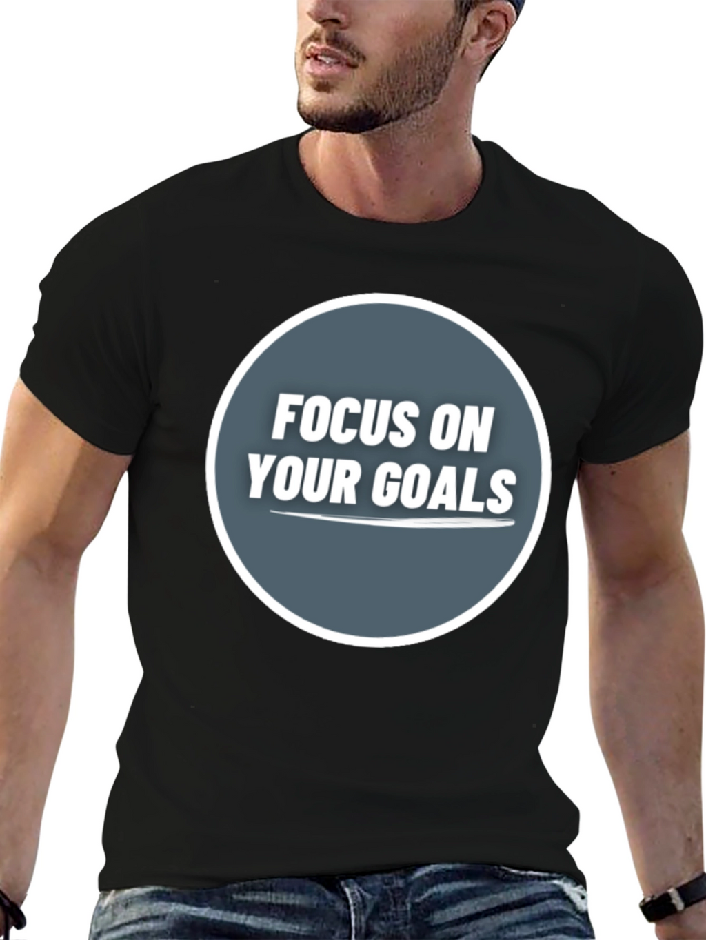 Focus On Your Goals Graphic Tee - Motivational Shirt