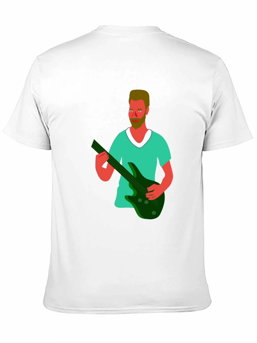 Illustrated Musician Graphic Tee - Black