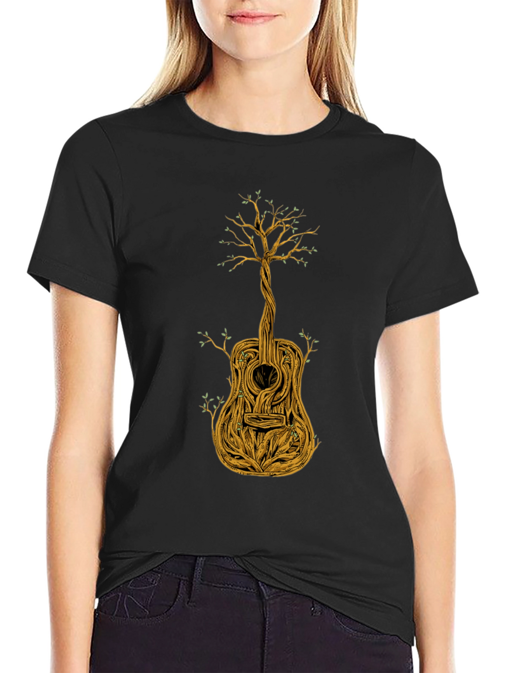 Guitar Tree Graphic Tee - Unique Music Lovers T-Shirt