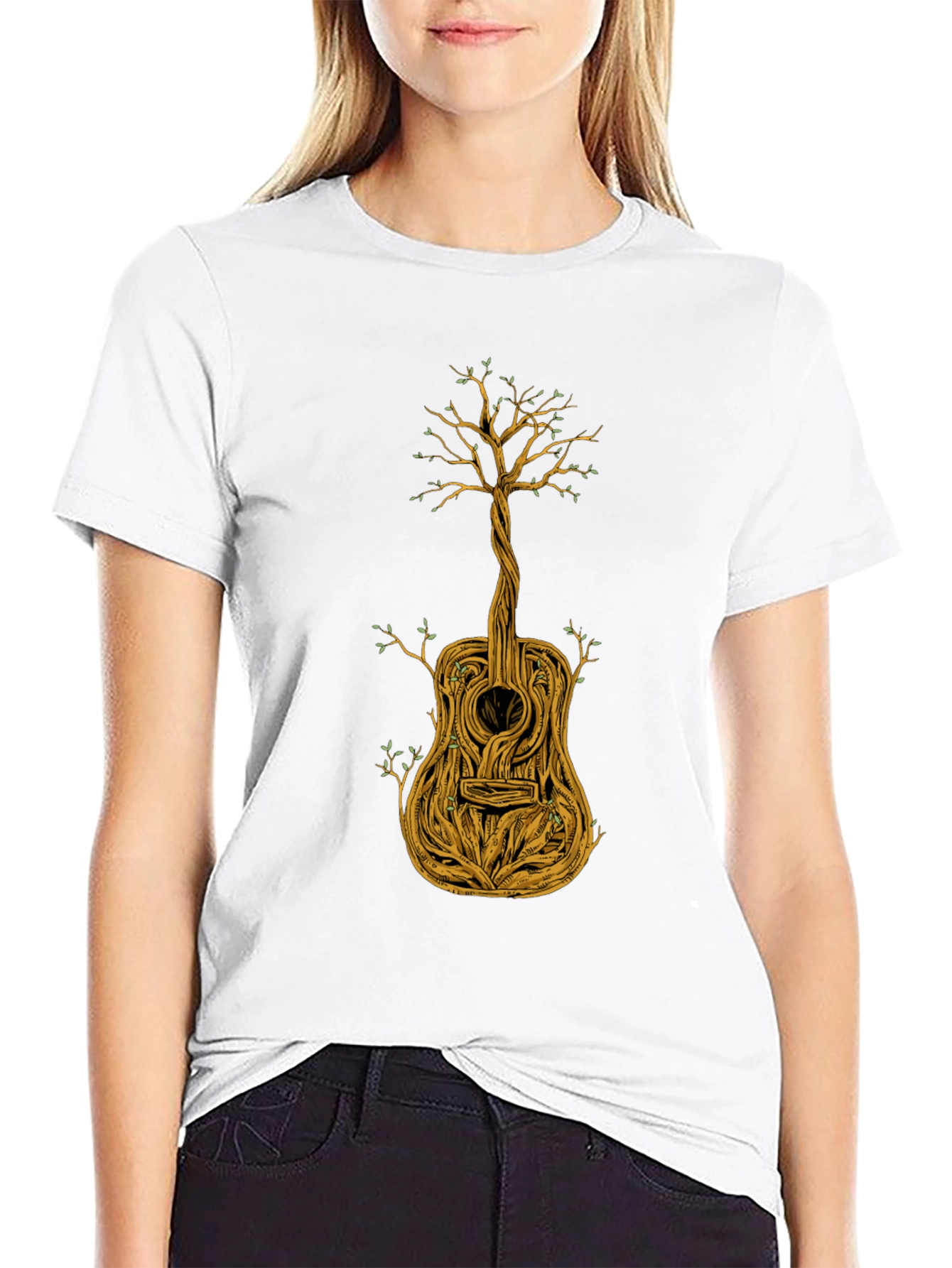 Guitar Tree Graphic Tee - Unique Music Lovers T-Shirt