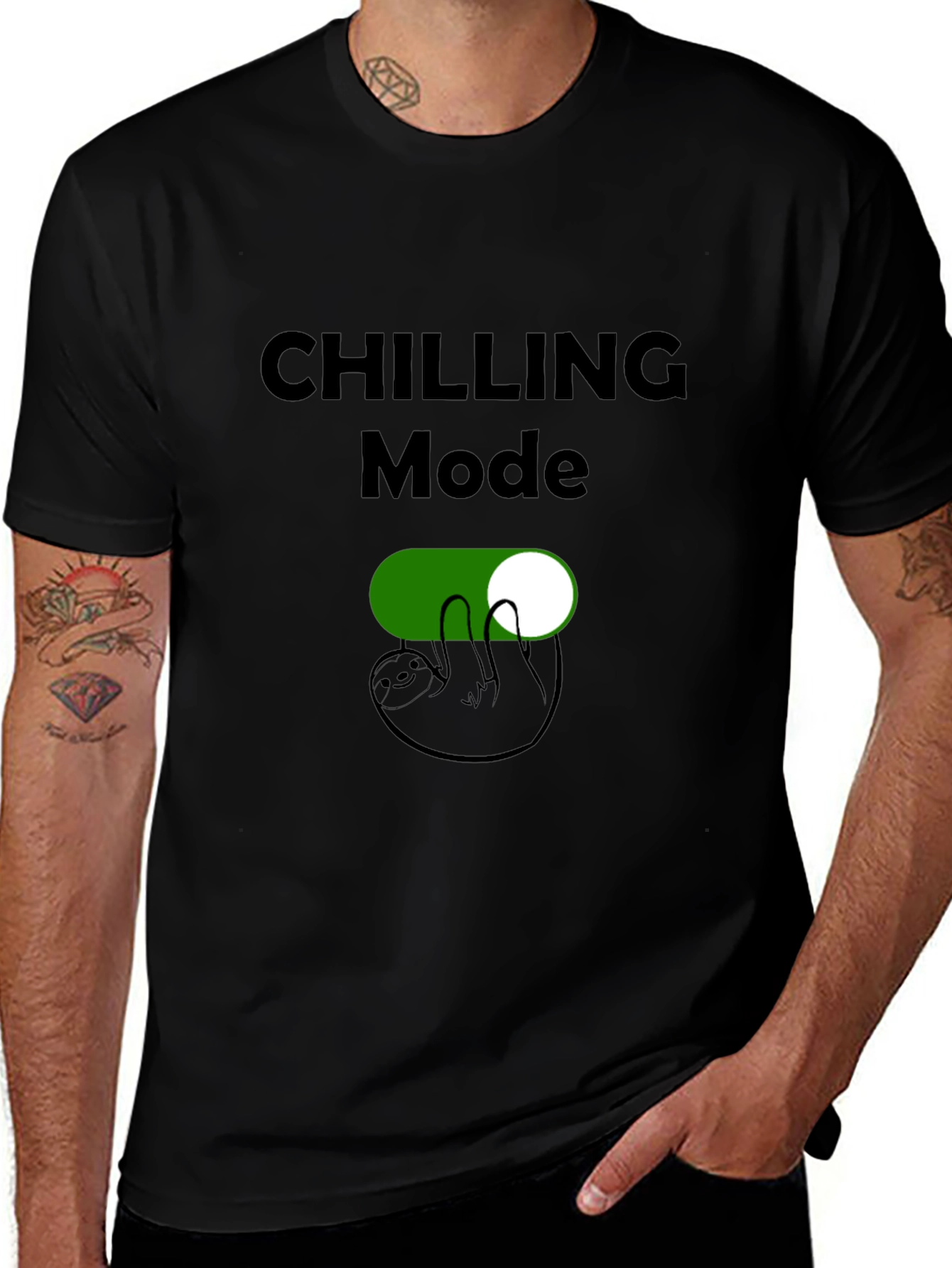 Chilling Mode Sloth T-Shirt - Relax & Unwind
