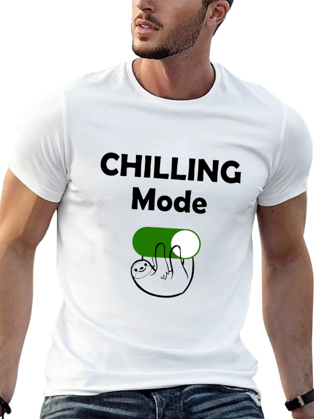Chilling Mode Sloth T-Shirt - Relax & Unwind