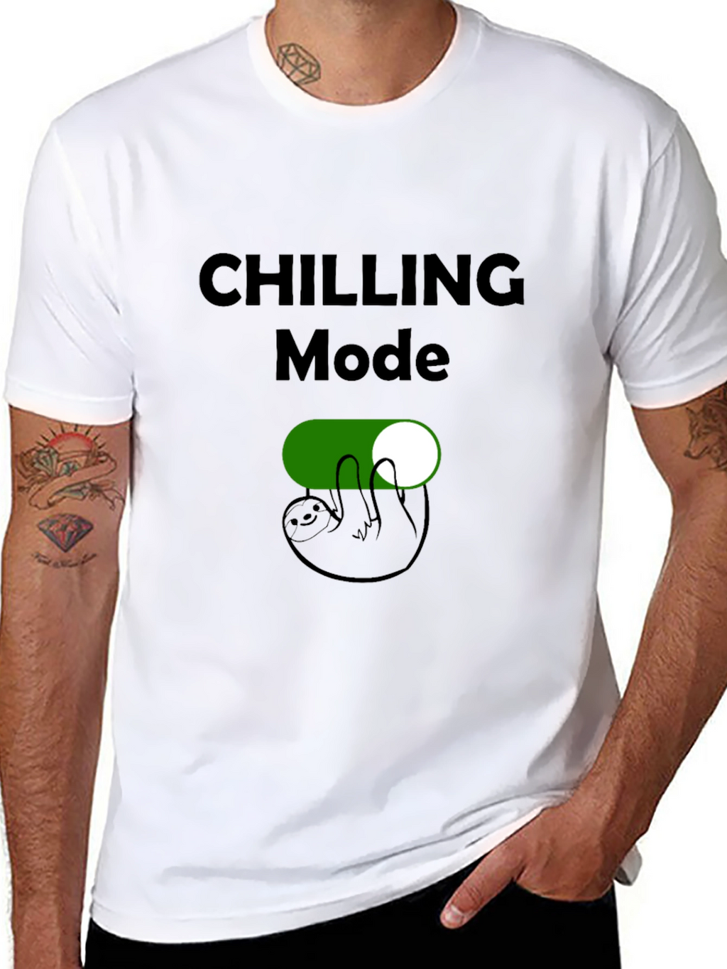 Chilling Mode Sloth T-Shirt - Relax & Unwind
