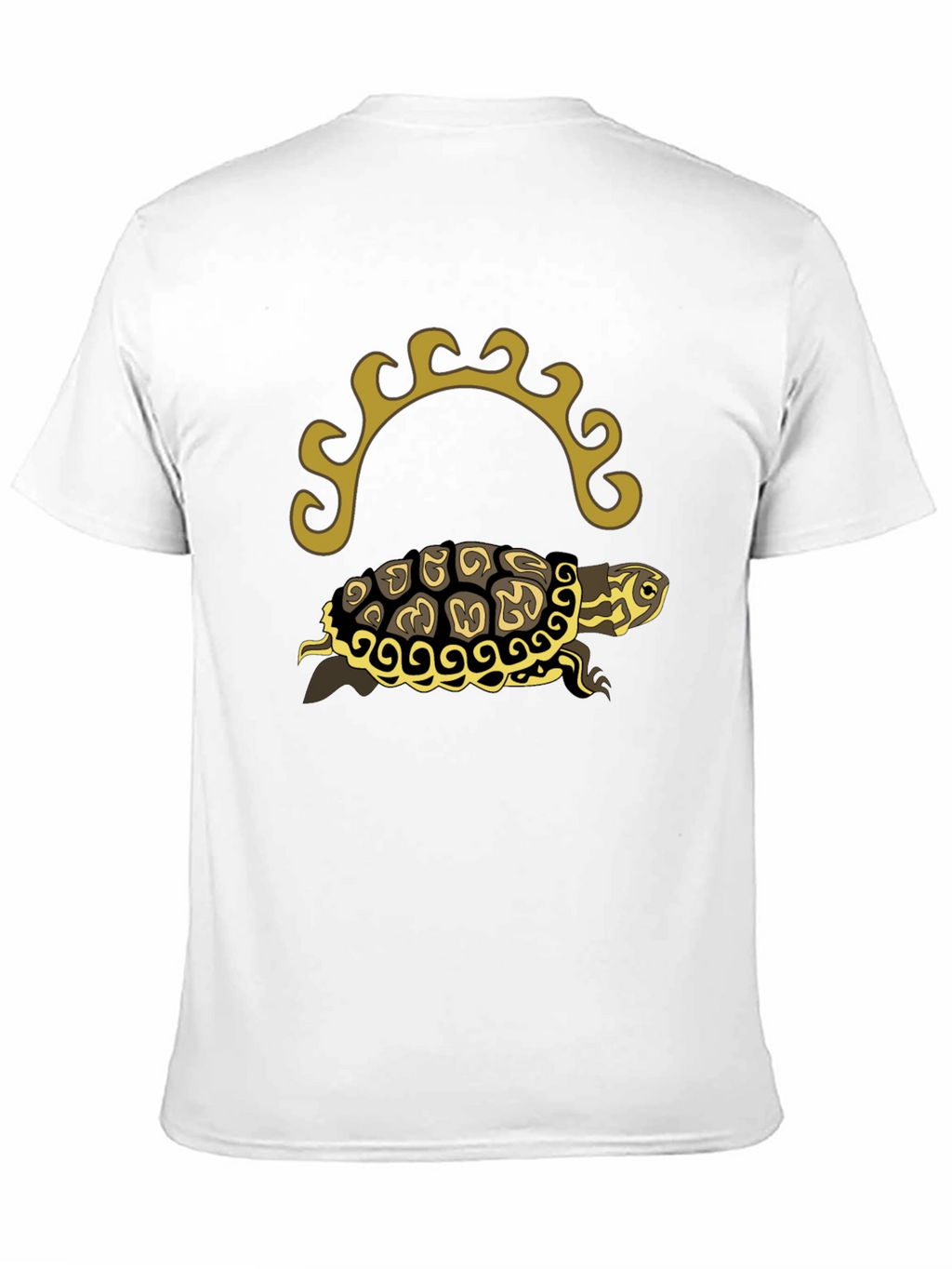 Turtle Graphic Tee - Black Short Sleeve Shirt