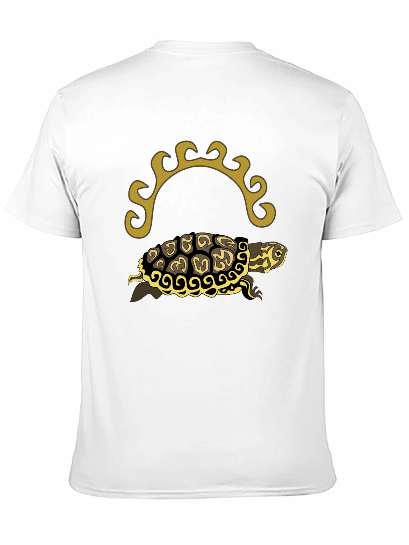 Turtle Graphic Tee - Black Short Sleeve Shirt