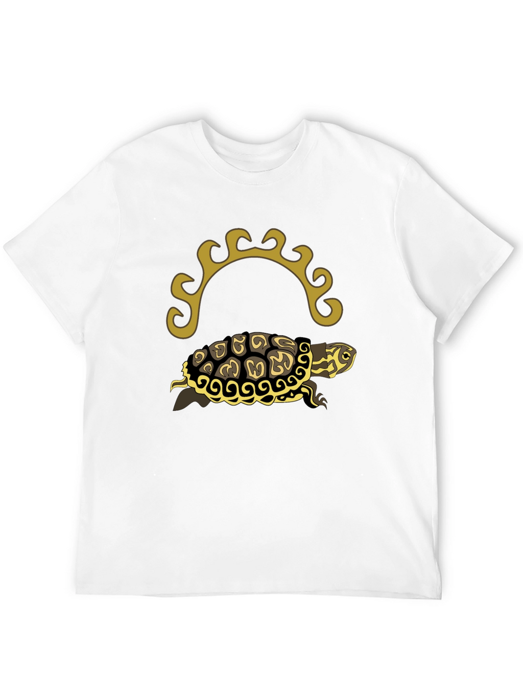 Turtle Graphic Tee - Black Short Sleeve Shirt