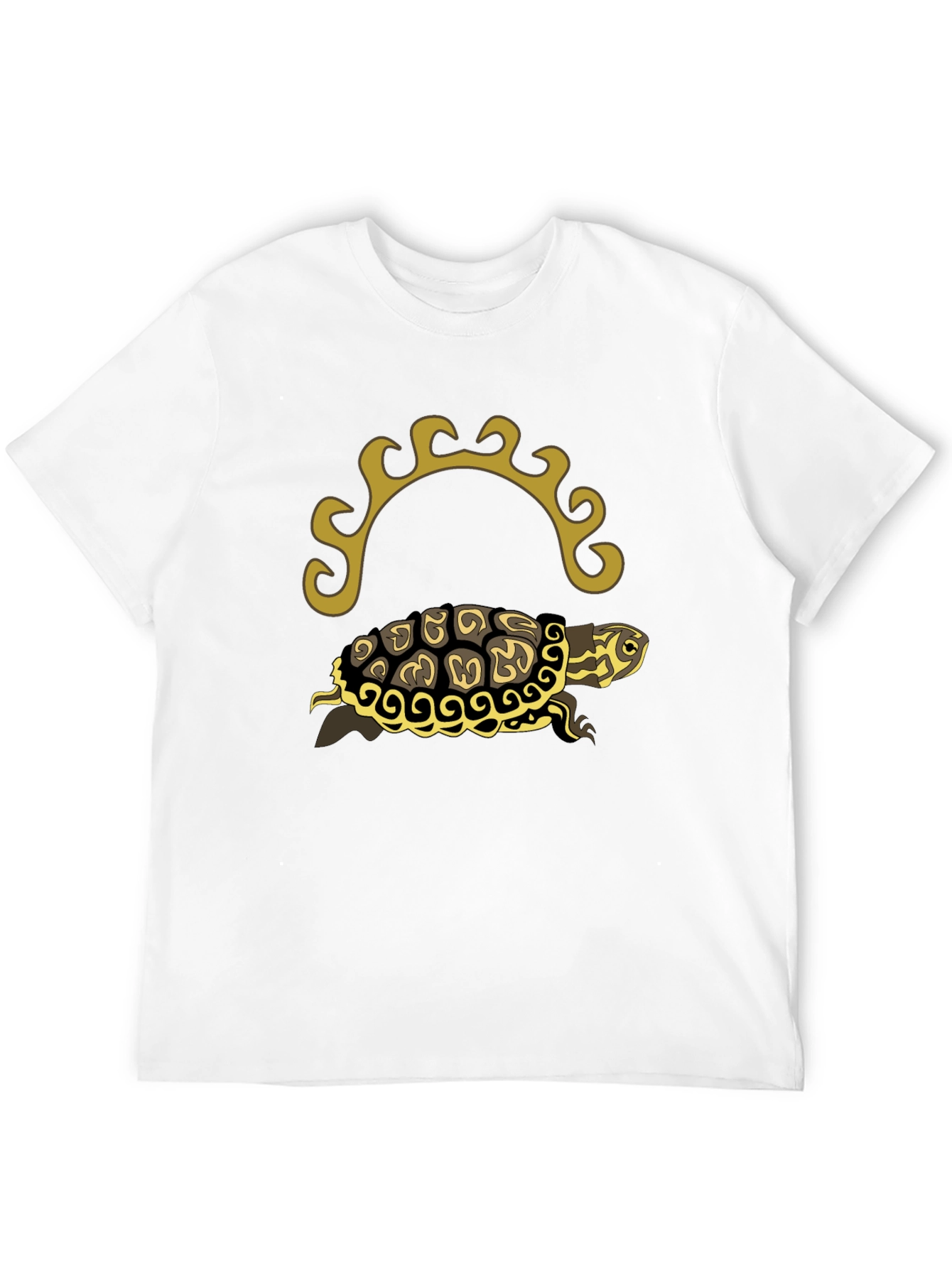 Turtle Graphic Tee - Black Short Sleeve Shirt