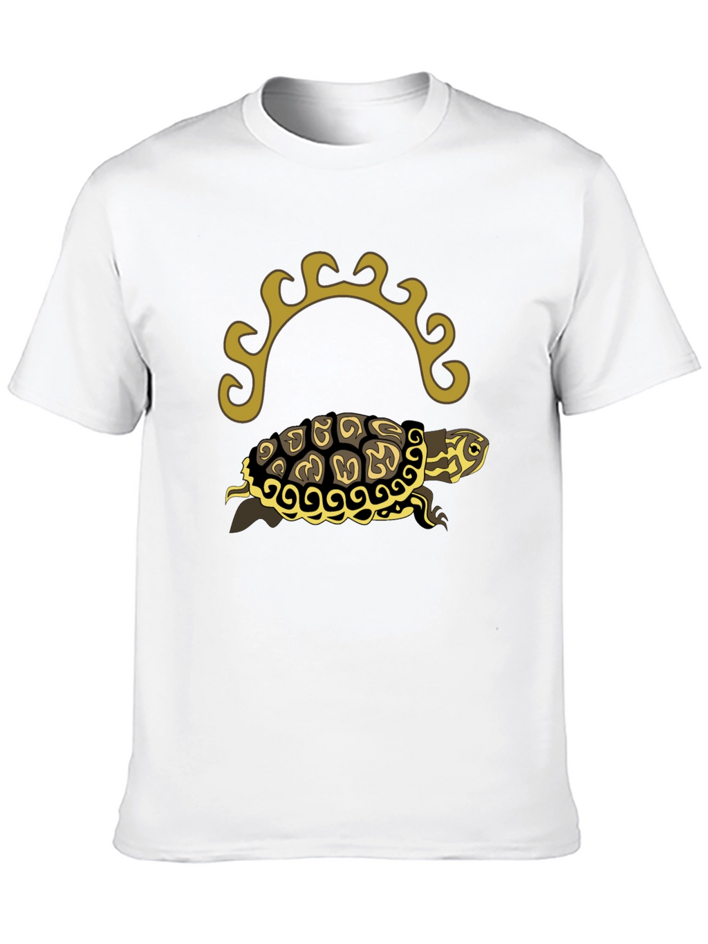 Turtle Graphic Tee - Black Short Sleeve Shirt