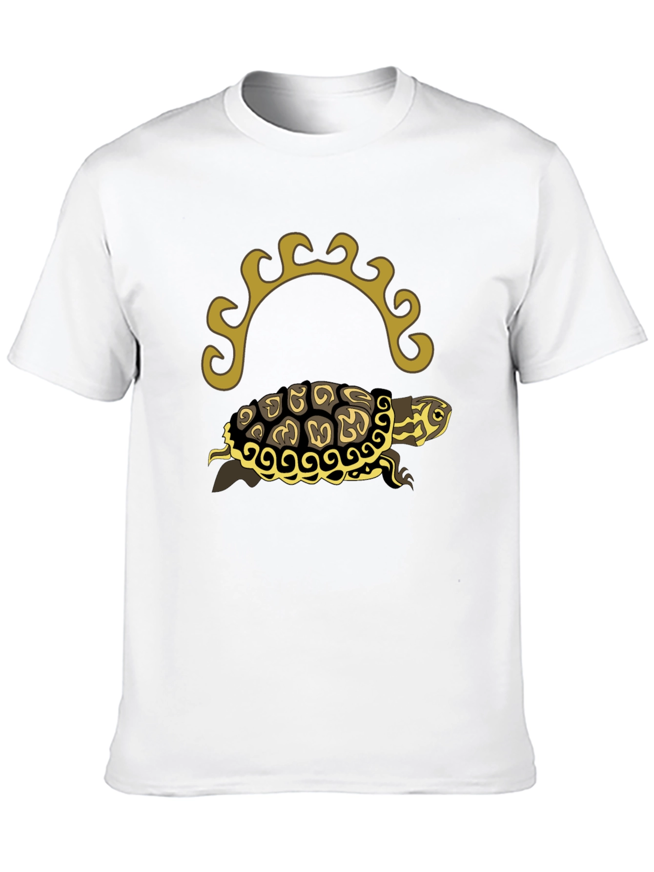 Turtle Graphic Tee - Black Short Sleeve Shirt