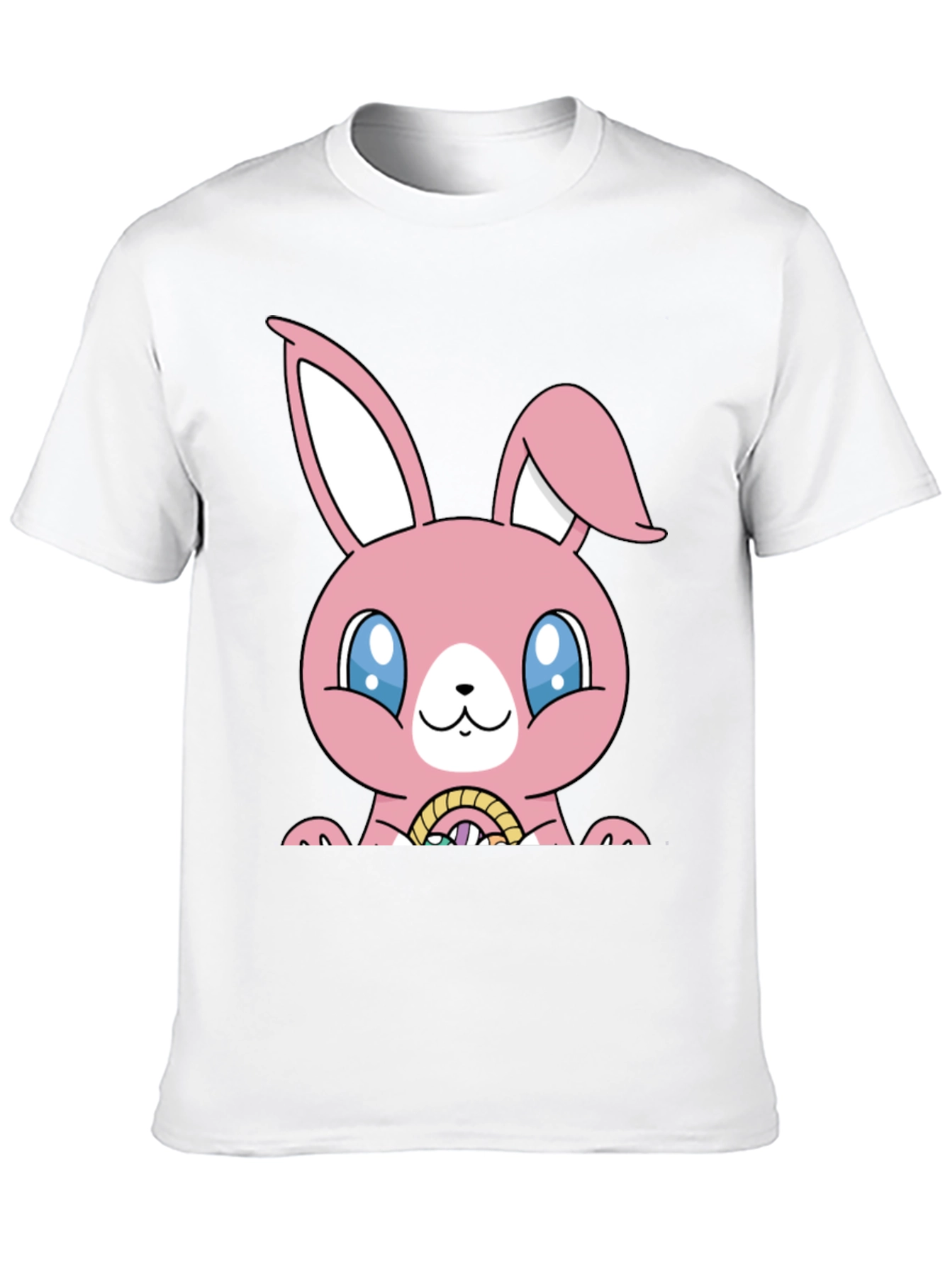Easter Bunny T-Shirt - Pink Kawaii Rabbit Tee