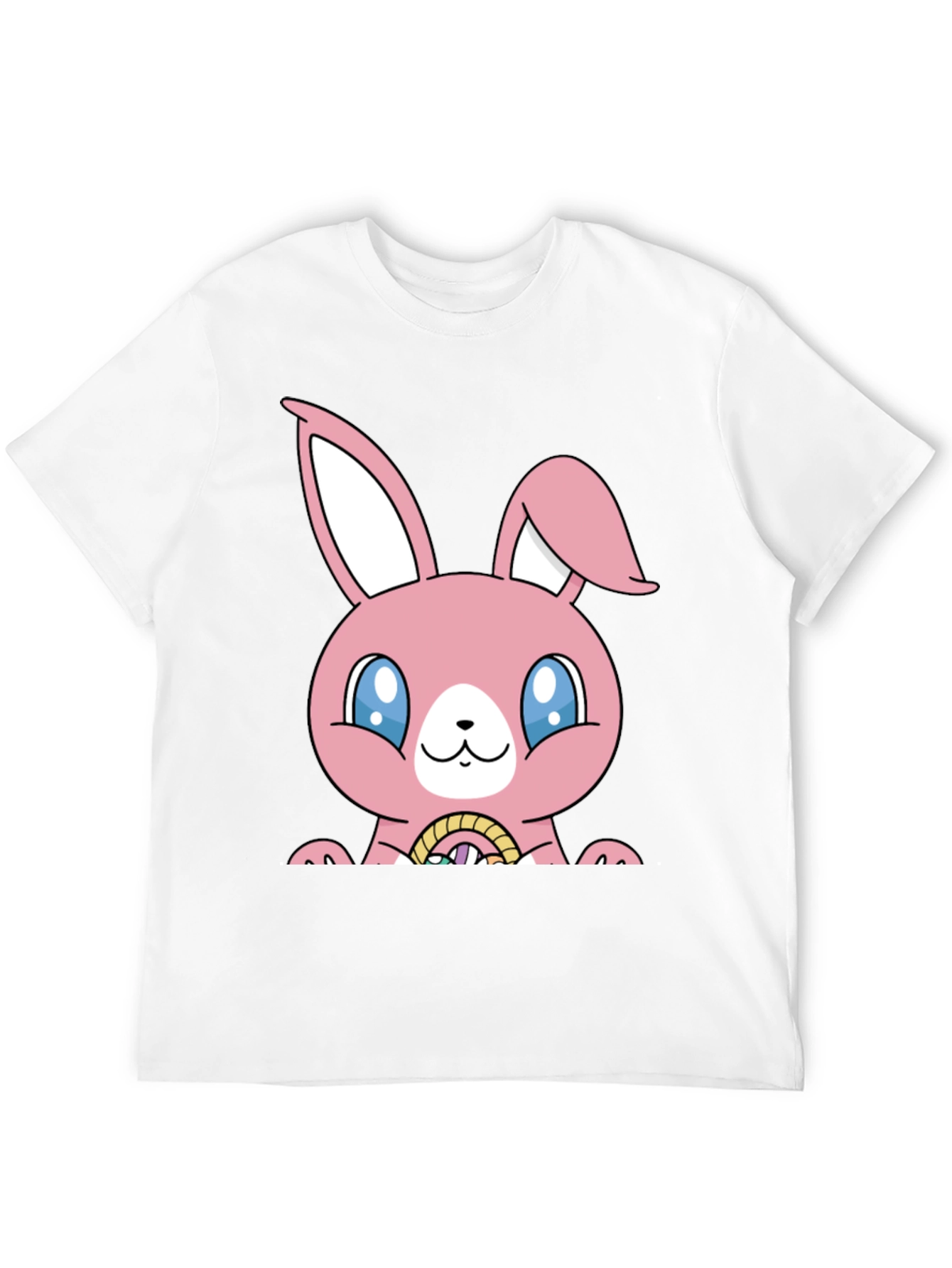 Easter Bunny T-Shirt - Pink Kawaii Rabbit Tee