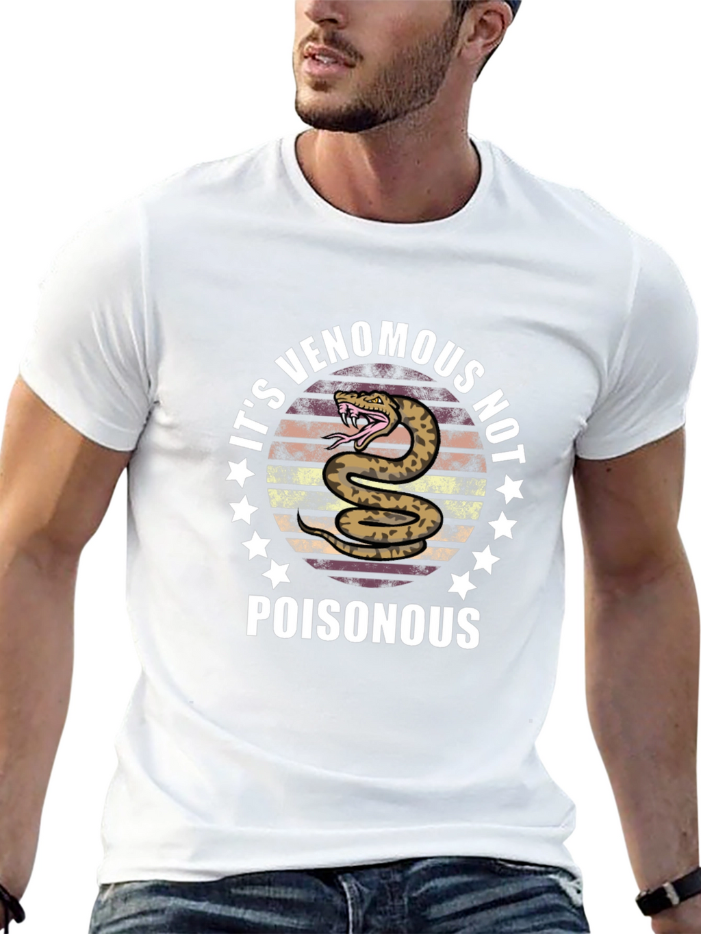 Venomous Not Poisonous Snake Graphic Tee