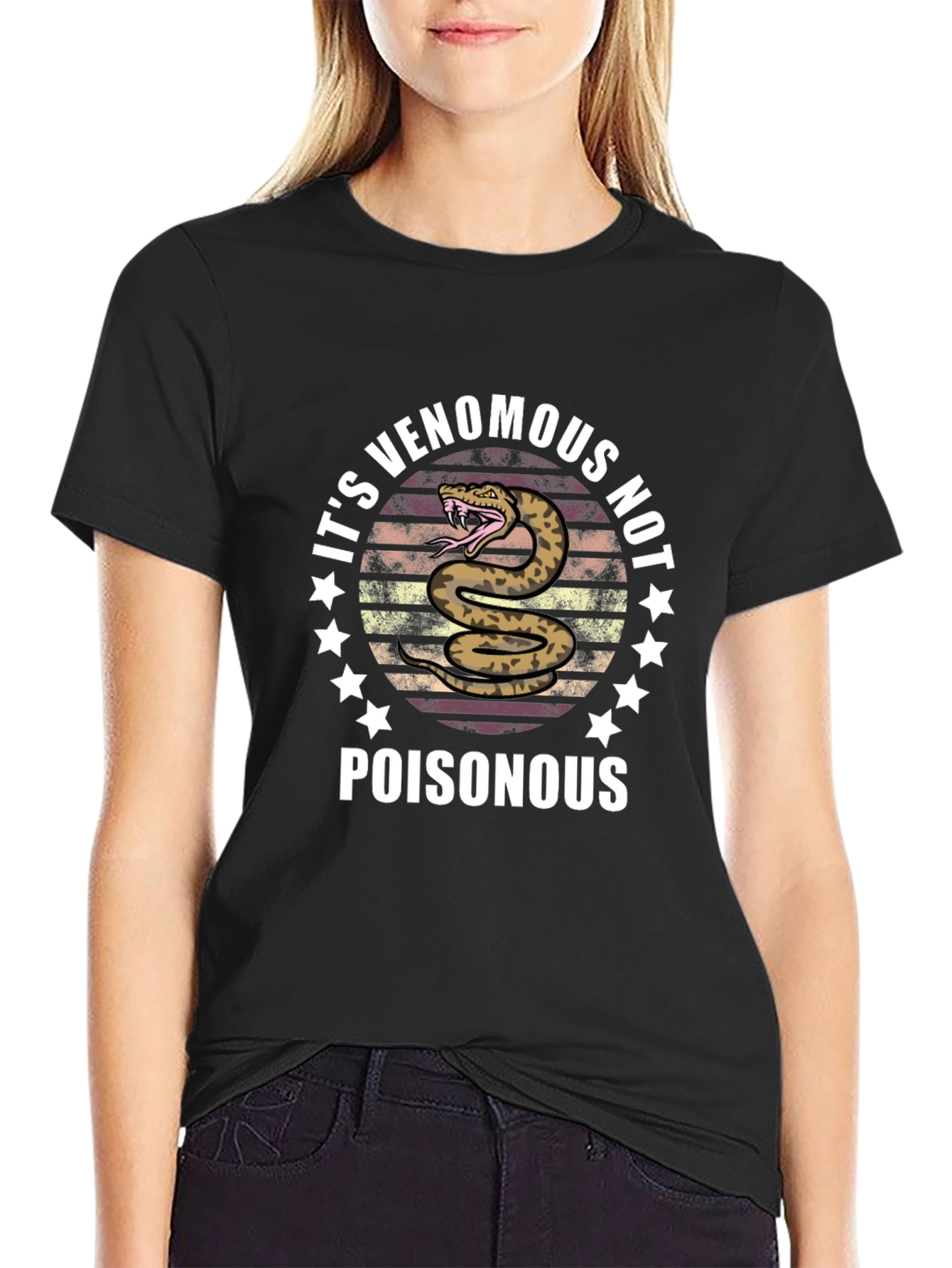 Venomous Not Poisonous Snake Graphic Tee