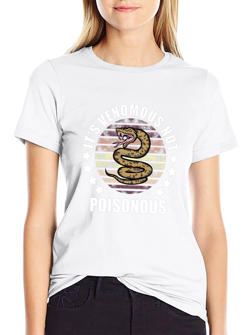Venomous Not Poisonous Snake Graphic Tee