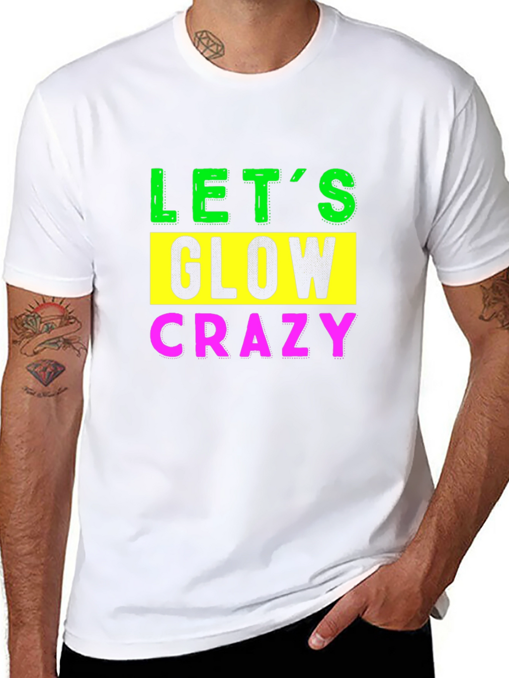 Lets Glow Crazy Graphic Tee