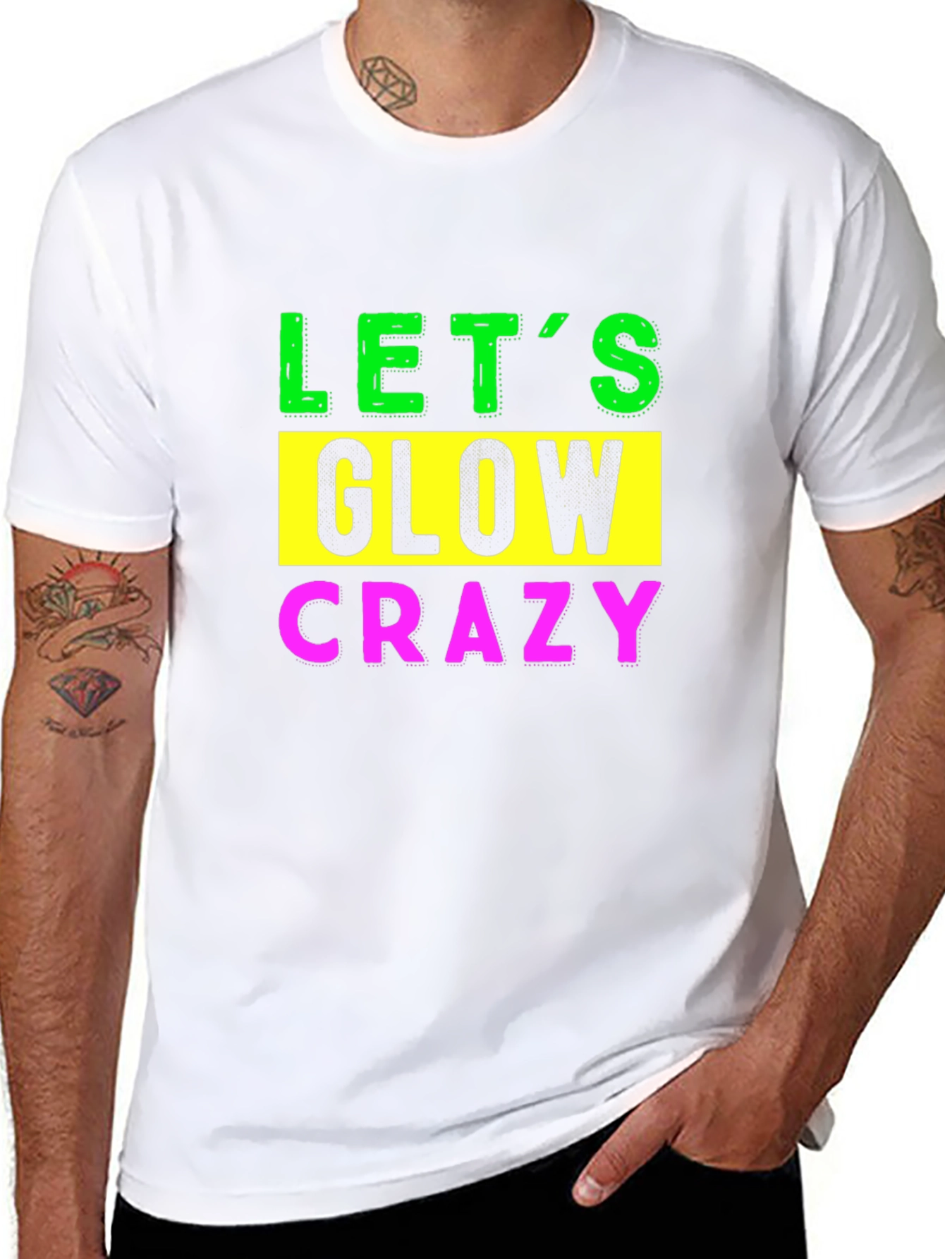 Lets Glow Crazy Graphic Tee