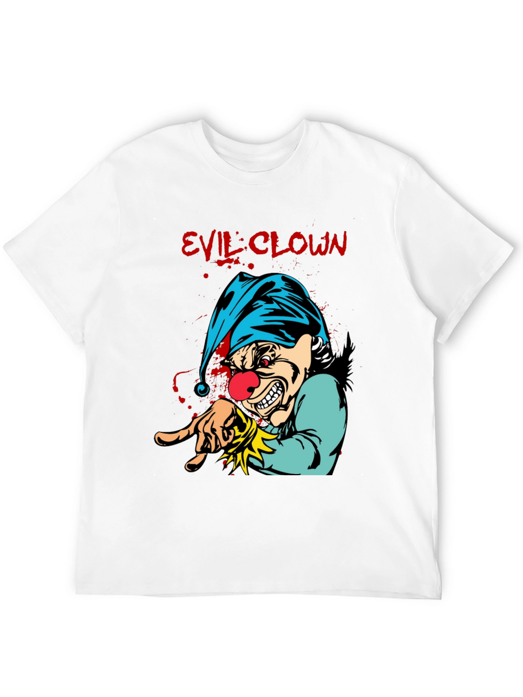 Evil Clown Graphic Tee - Mens Black T-Shirt