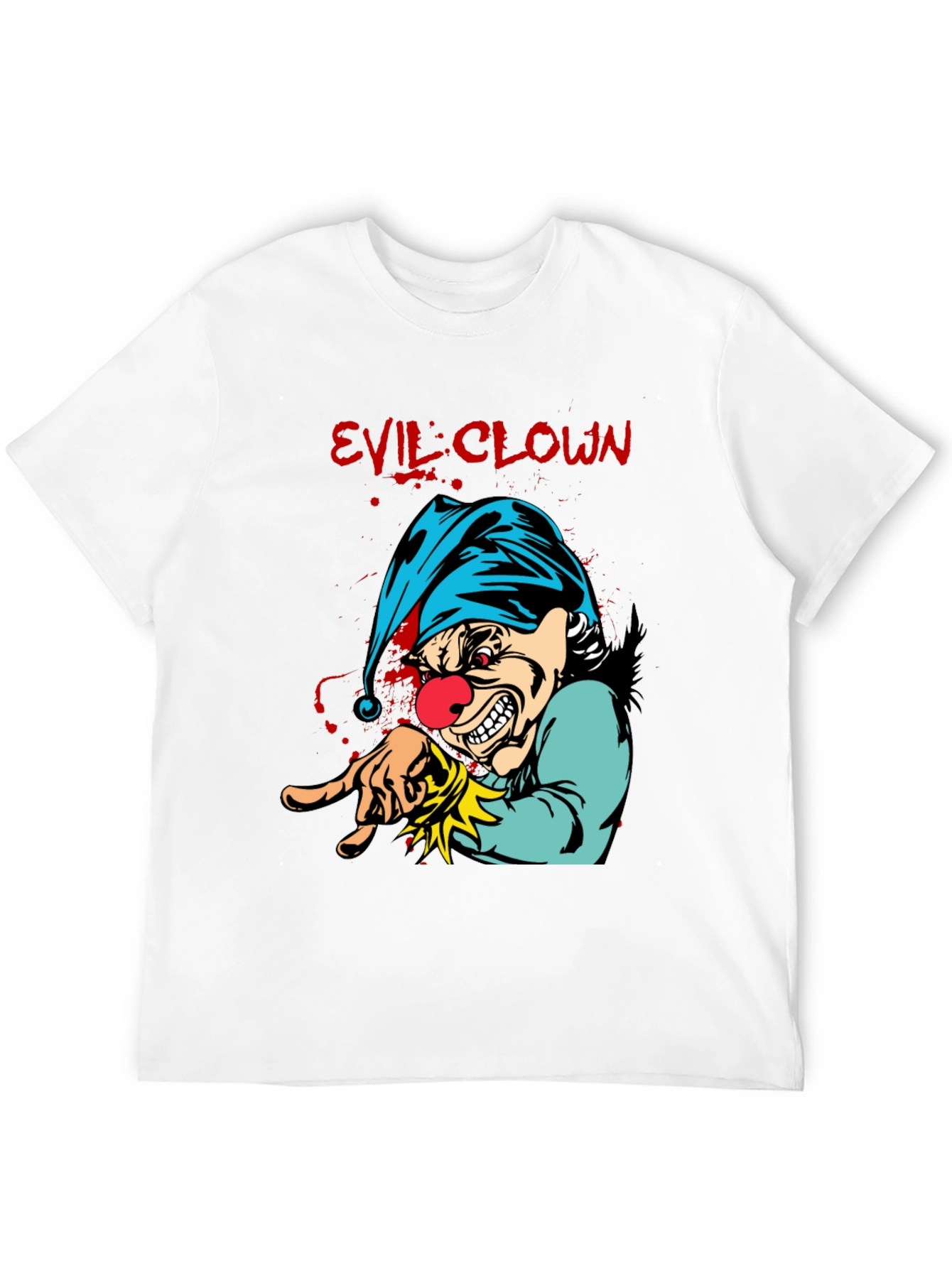 Evil Clown Graphic Tee - Mens Black T-Shirt