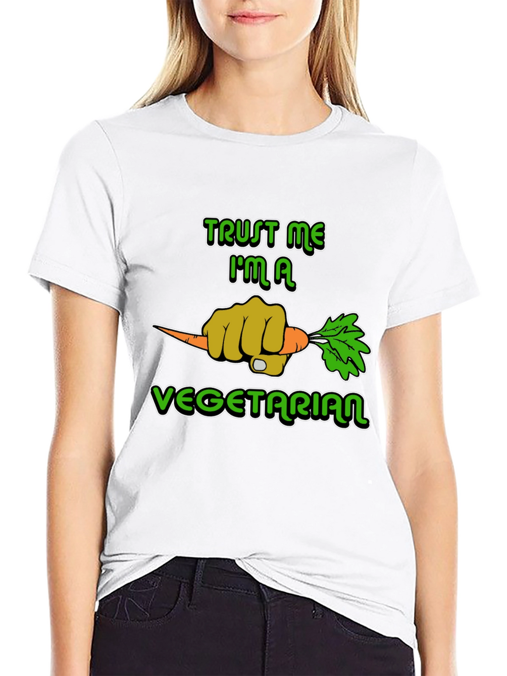 Trust Me Im A Vegetarian Graphic T-Shirt
