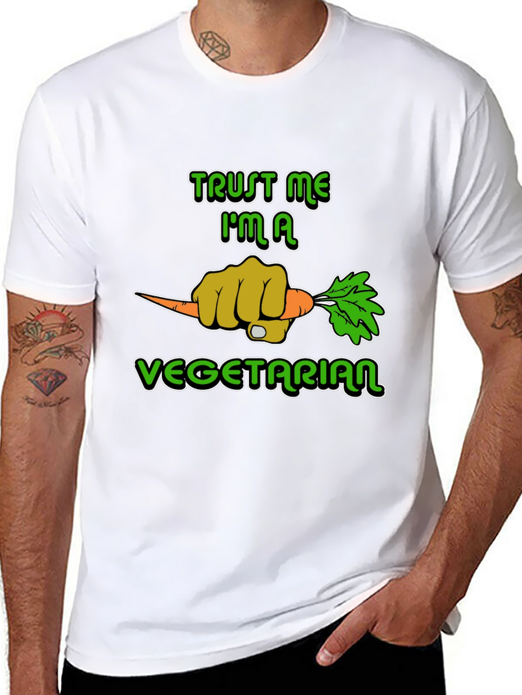 Trust Me Im A Vegetarian Graphic T-Shirt