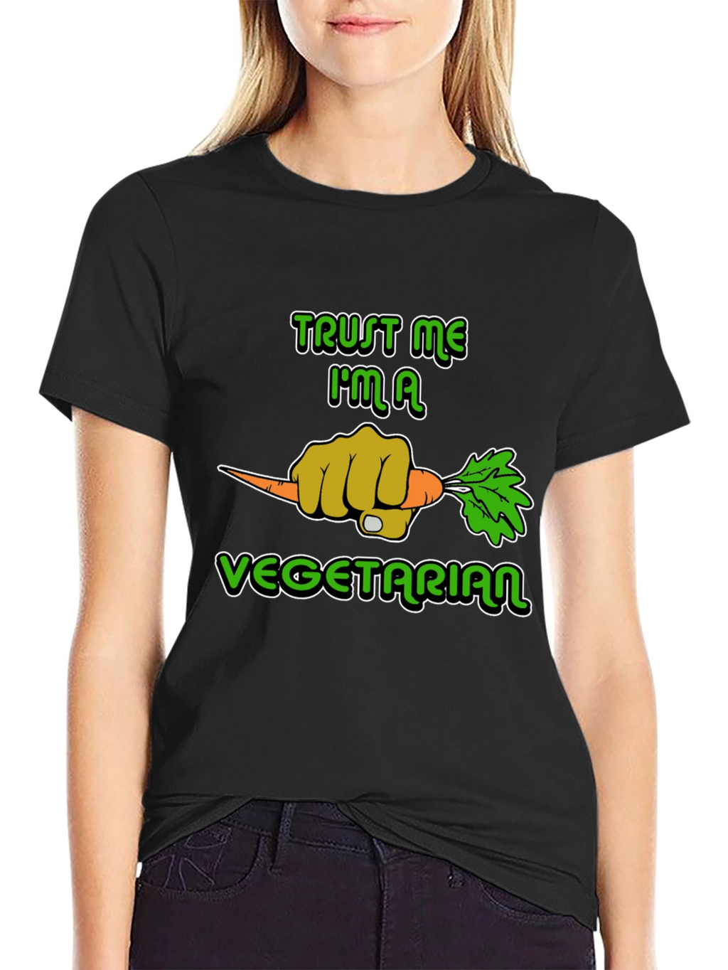 Trust Me Im A Vegetarian Graphic T-Shirt