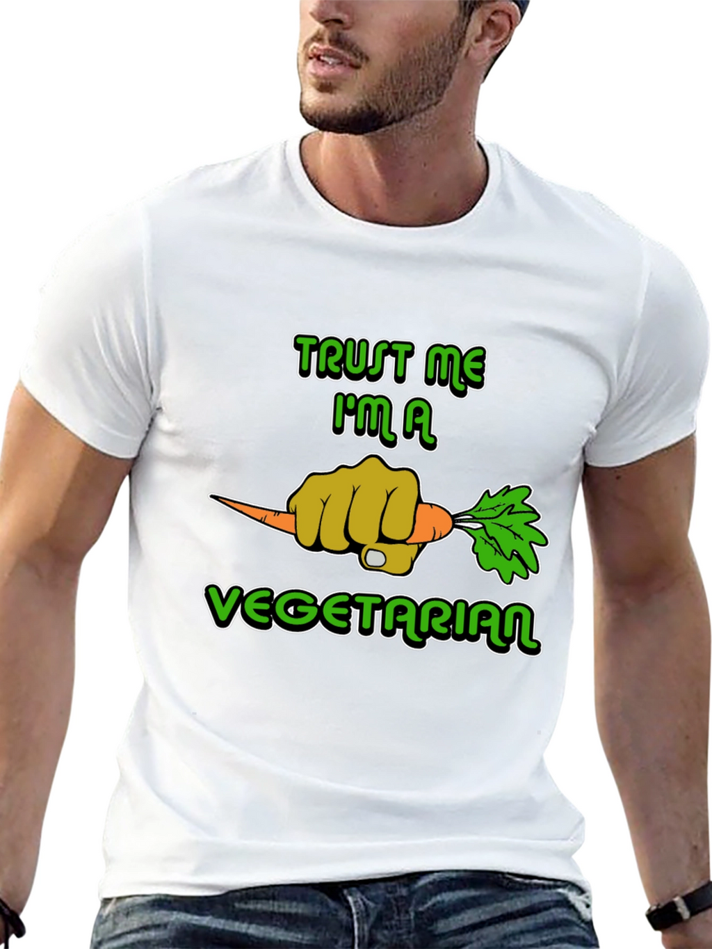 Trust Me Im A Vegetarian Graphic T-Shirt