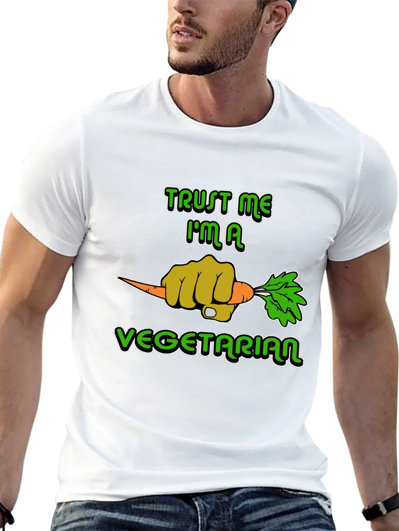 Trust Me Im A Vegetarian Graphic T-Shirt