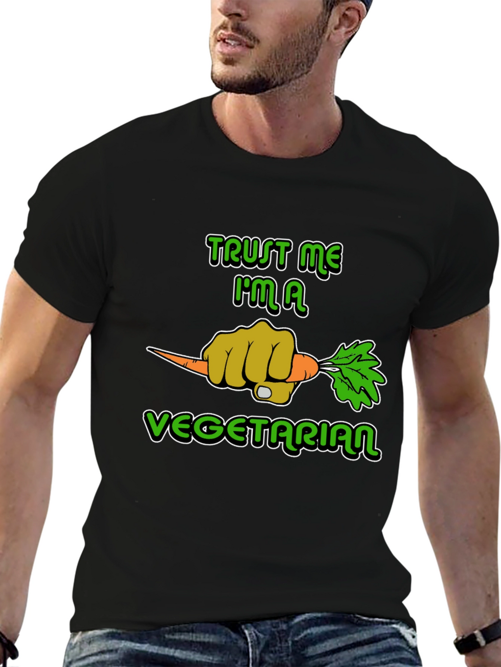 Trust Me Im A Vegetarian Graphic T-Shirt
