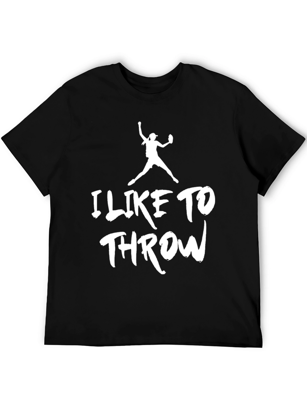 I Like To Throw T-Shirt - Black Graphic Tee
