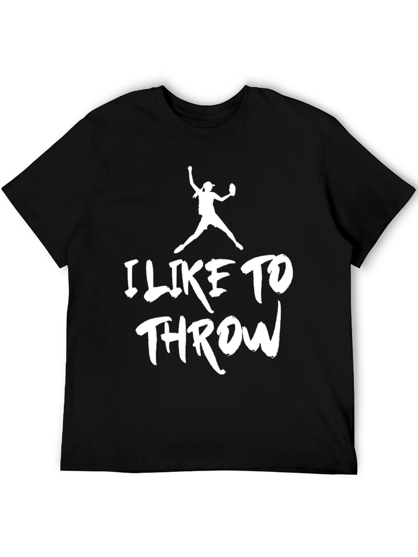 I Like To Throw T-Shirt - Black Graphic Tee