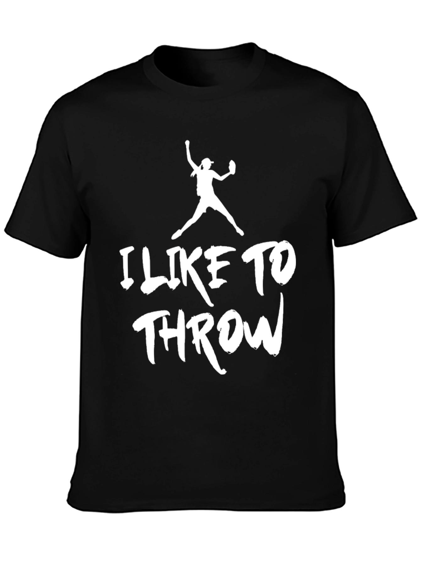 I Like To Throw T-Shirt - Black Graphic Tee