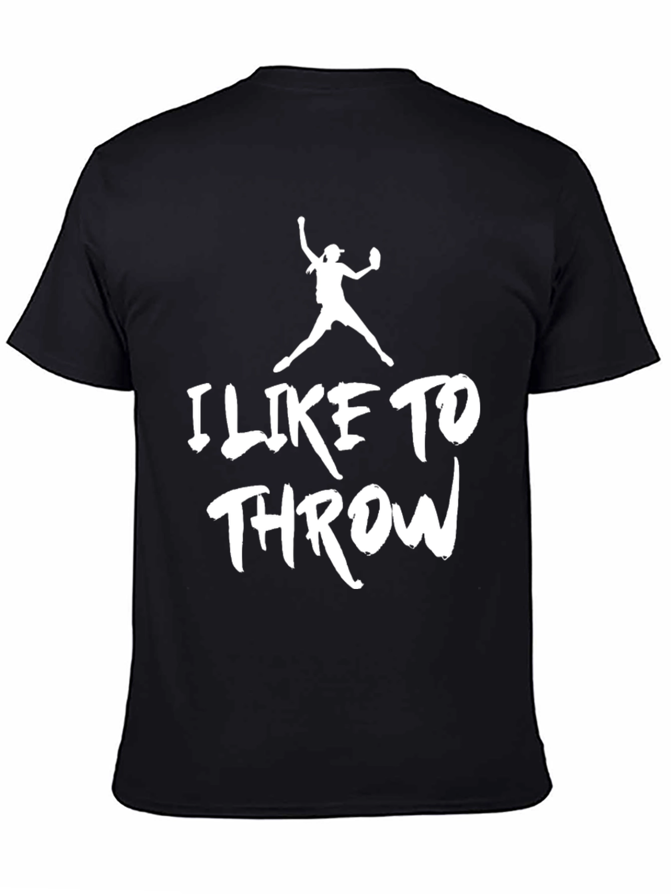 I Like To Throw T-Shirt - Black Graphic Tee