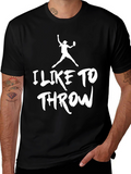 I Like To Throw T-Shirt - Black Graphic Tee