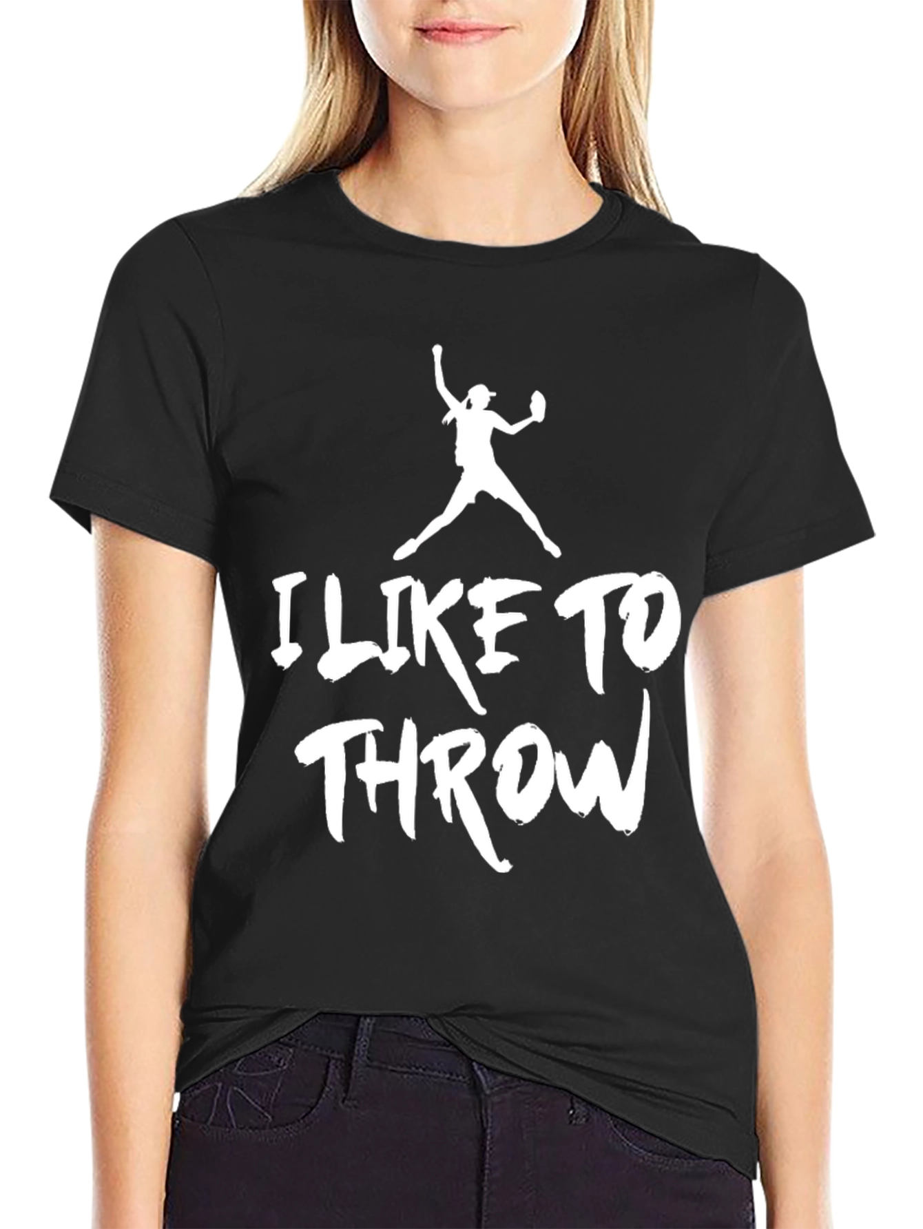 I Like To Throw T-Shirt - Black Graphic Tee