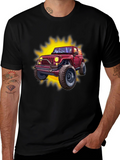 Off-Road Jeep Graphic Tee - Black Cotton